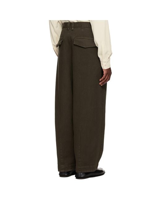 Entire studios Black Gully Trousers for men