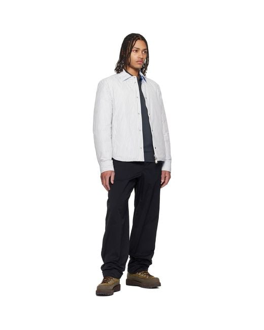 Moncler White Reversible Down Shirt Jacket for men