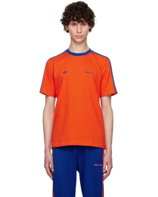 【Wales Bonner】刺繍ロゴ コットン Tシャツ【送料関税込】 adidas x Wales Bonner Cotton Logo T-Shirt | Harrods UK