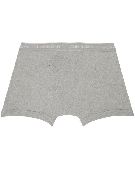 Calvin Klein Three-pack Gray Boxer Briefs for men