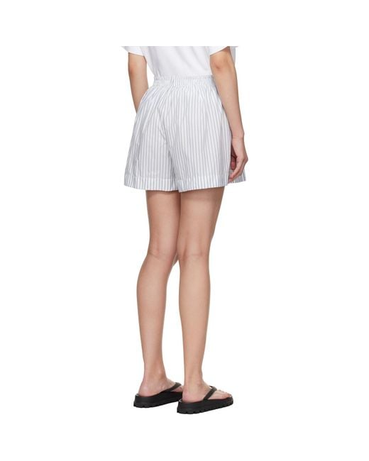 Moncler Black Striped Shorts