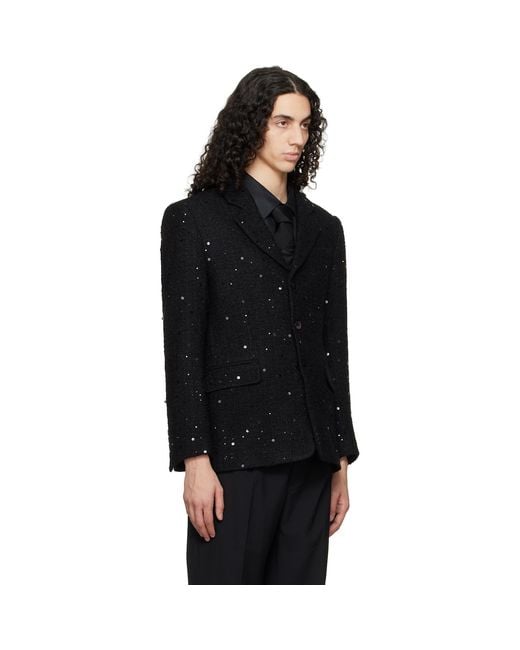 Ernest W. Baker Black Single Breasted Blazer for men