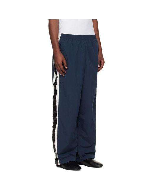 Vetements Blue Taped Track Pants for men