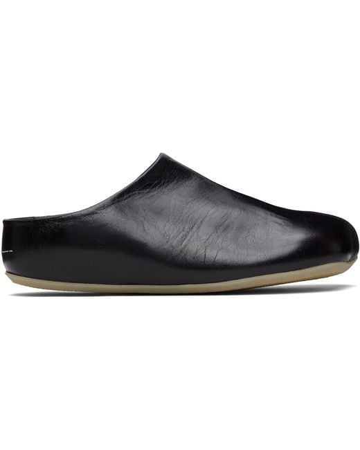 MM6 by Maison Margiela Black Factory Sabot Loafers for men