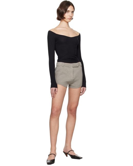 Skims ブラック Soft Lounge オフショルダー トップス Black