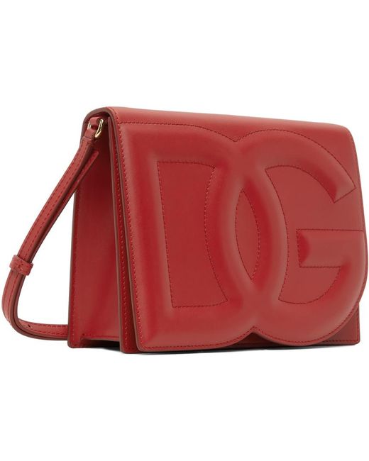 Sac à bandoulière rouge à logo dg Dolce & Gabbana en coloris Red