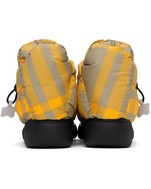Burberry チェック Pillow ブーツ Yellow