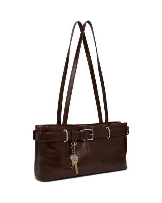 OSOI Brown Shoulder Brocle Bag