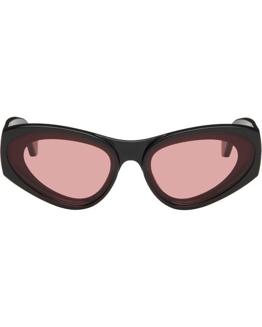 Loewe Black Paula's Ibiza Goggle Cat-Eye Sunglasses