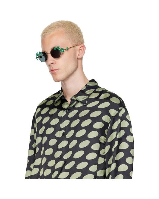 Loewe Brown Daisy Field Sunglasses for men