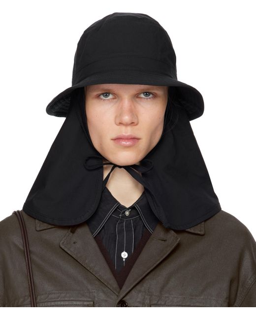 帽子 idea Lemaire 24ss DESERT BUCKET HAT LEMAIRE Desert Bucket Hat | Black | FARFETCH