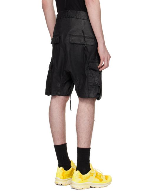 Boris Bidjan Saberi 11 Black P20 Denim Shorts for men