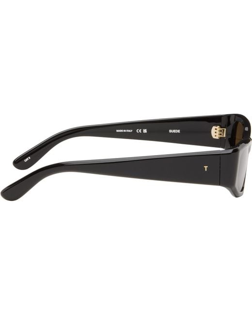 THISTLES Brown 'The Suede' Sunglasses