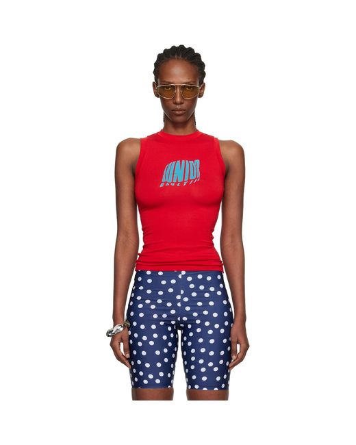 Jean Paul Gaultier Red 'The Junior Gaultier' Tank Top