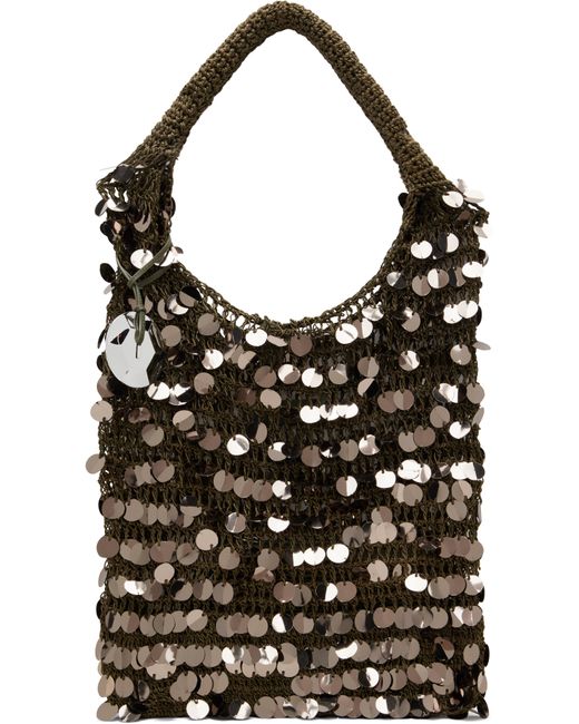 J.W. Anderson Black Gunmetal Sequin Bag