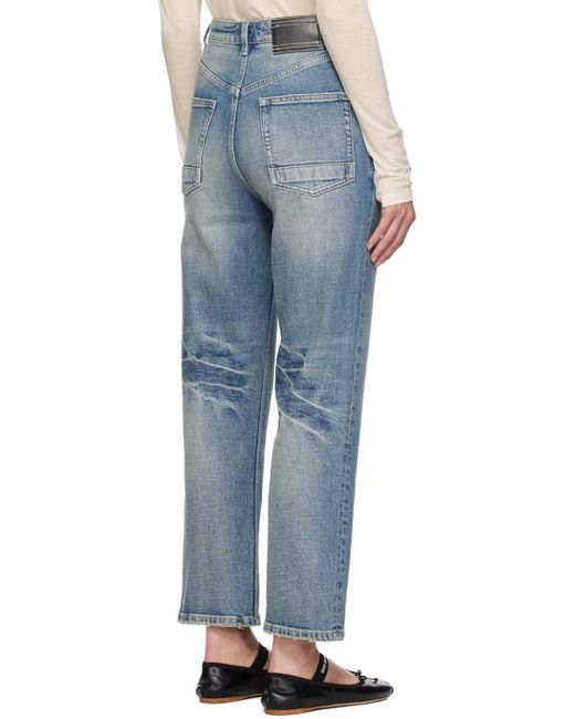 Fax Copy Express Blue 333 Wash Straight Leg Jeans
