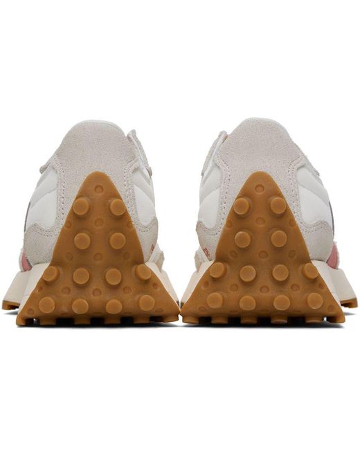 New Balance Red & White 327 Sneakers in Black Lyst