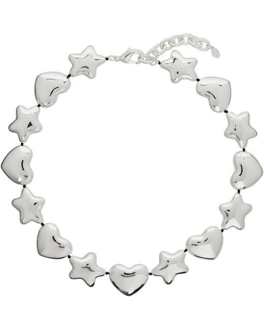 Sandy Liang Metallic Beans Necklace