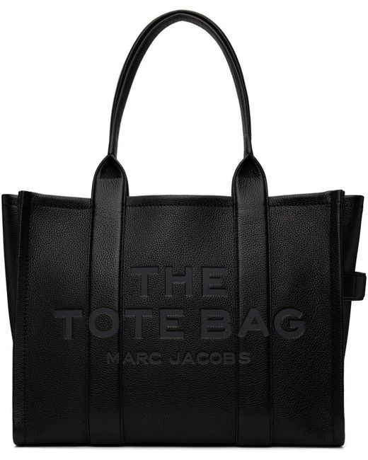 Marc Jacobs Black 'The Leather Large' Tote