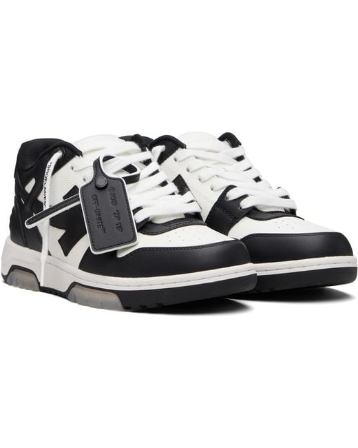 Off-White c/o Virgil Abloh Black 'Out Of Office' Calf Leather Sneakers for men