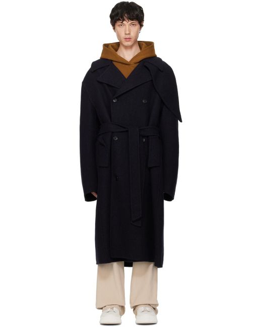 RECTO. Kuse Oversized Coat in Black for Men | Lyst