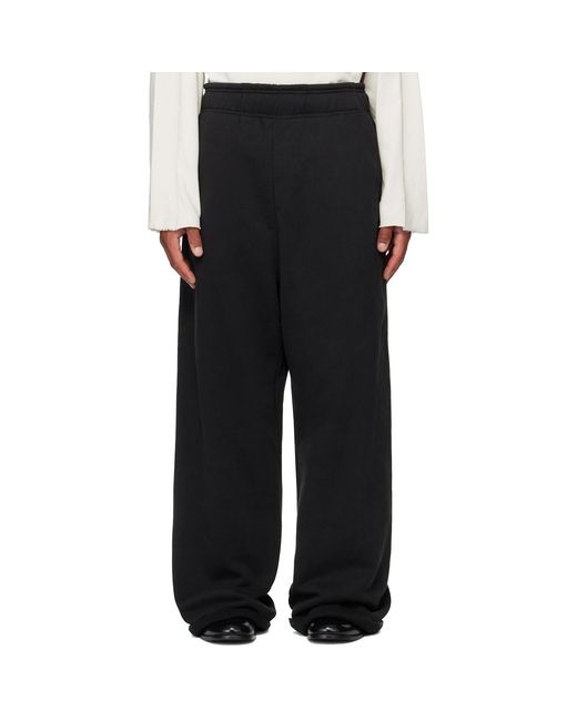 Entire studios Black Full Sweatpants for men
