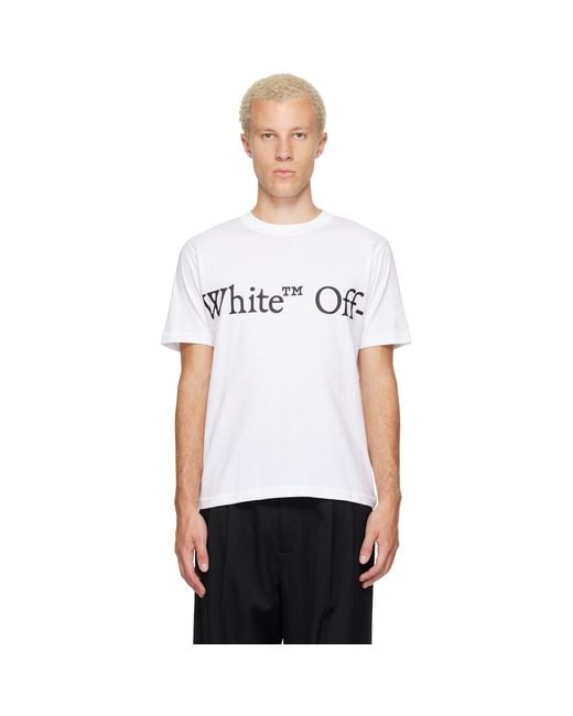 Off-White c/o Virgil Abloh White Bookish Scarf Regular T-Shirt for men