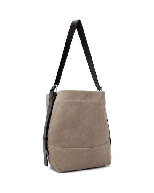 Lemaire Brown Small Belted Tote for men