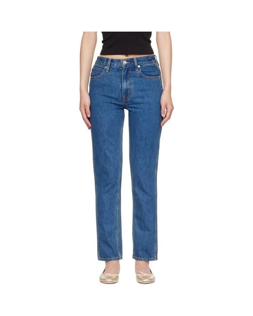 SLVRLAKE Denim Blue Virginia Slim Jeans