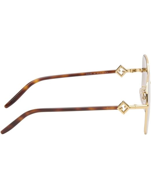 Fendi Brown Ff Diamonds Sunglasses
