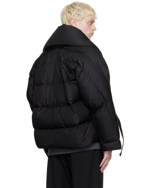 Fumito Ganryu Slip On Down Jacket in Black for Men | Lyst