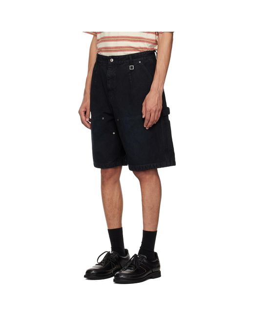 Wooyoungmi Black Cotton Shorts for men