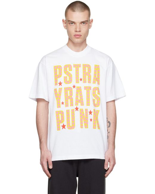 Stray Rats White Stray Punk T-shirt for men