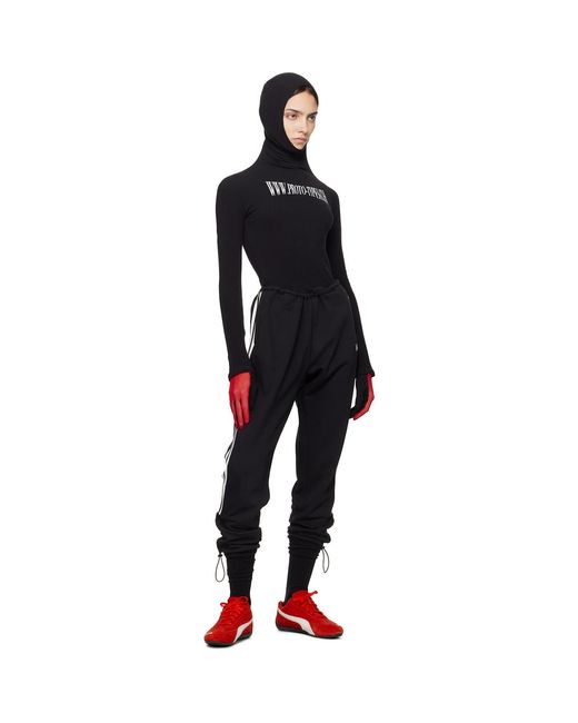 PROTOTYPES Black toggle Tracksuit Lounge Pants