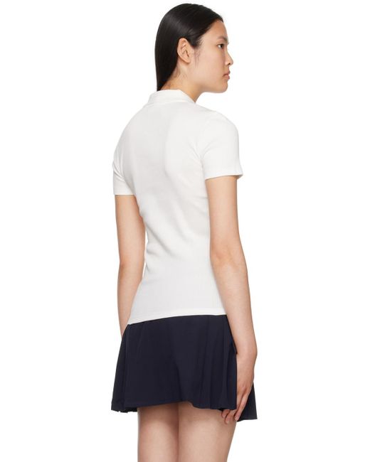 Lacoste Off-white Patch Polo