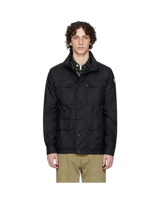 Moncler Black Lez Water-Repellent Field Jacket for men