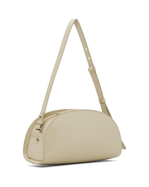 A.P.C. Natural Off- Demi-Lune Shoulder Bag