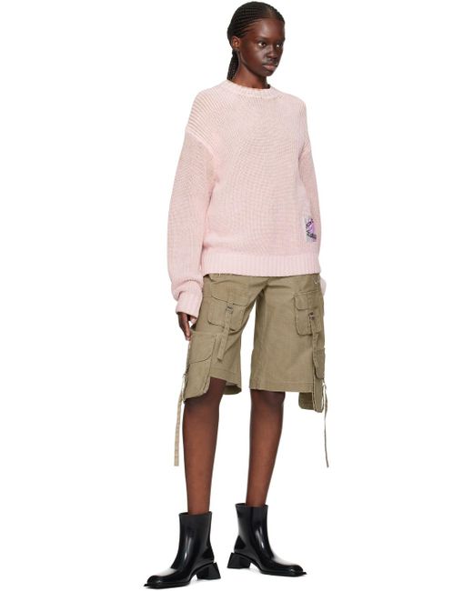 Acne Pink Patch Sweater