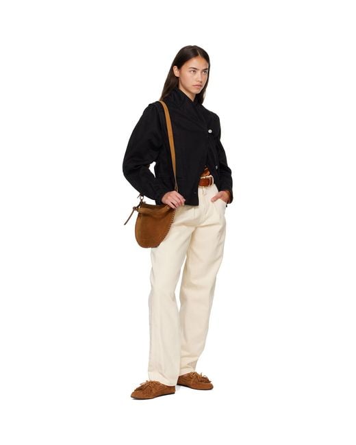 Isabel Marant Brown Tan Oskan Soft Zipped Bag