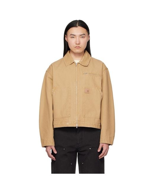 Represent Black Heaton Workwear Jacket for men