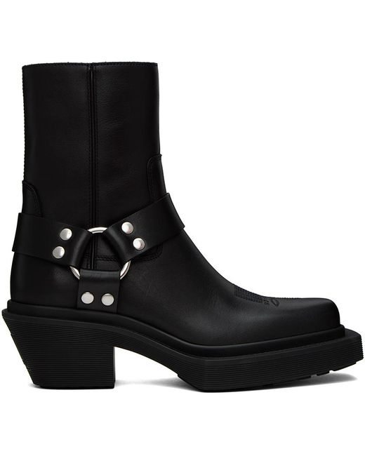VTMNTS Black Neo Western Harness Boots