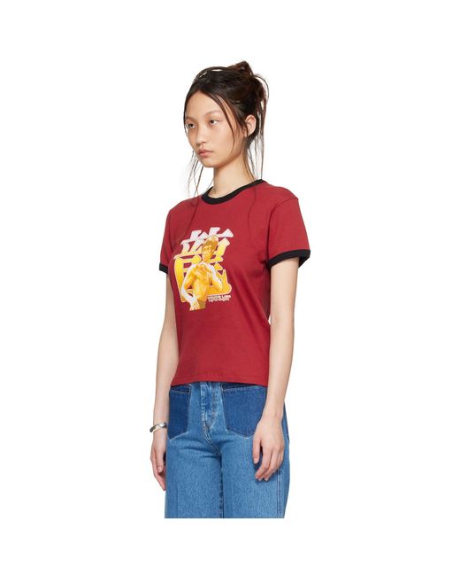 Lu'u Dan Red Bruce Lee X Lựu Đạn Ringer T-Shirt