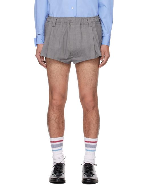 MERYLL ROGGE Blue Micro Shorts for men