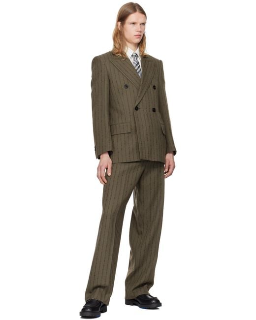 Burberry Multicolor Tailored Double-Breasted Blazer for men