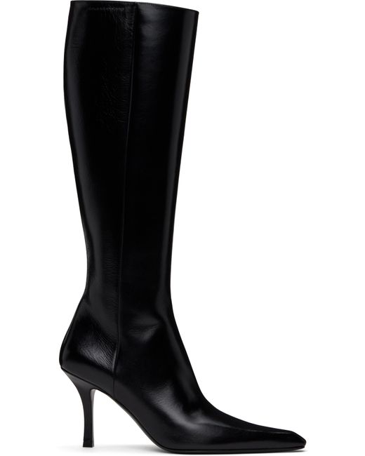 Alexander Wang Black Vivica 85Mm Knee-High Tall Boots