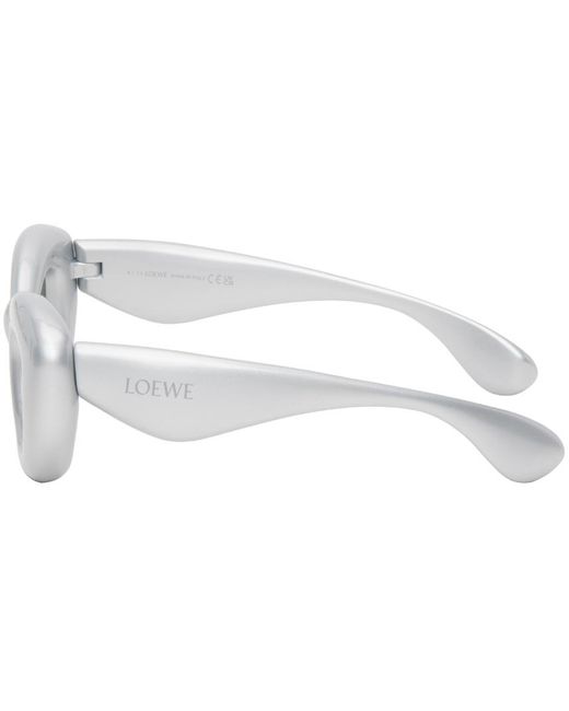 Loewe Black Silver Inflated Butterfly Sunglasses for men
