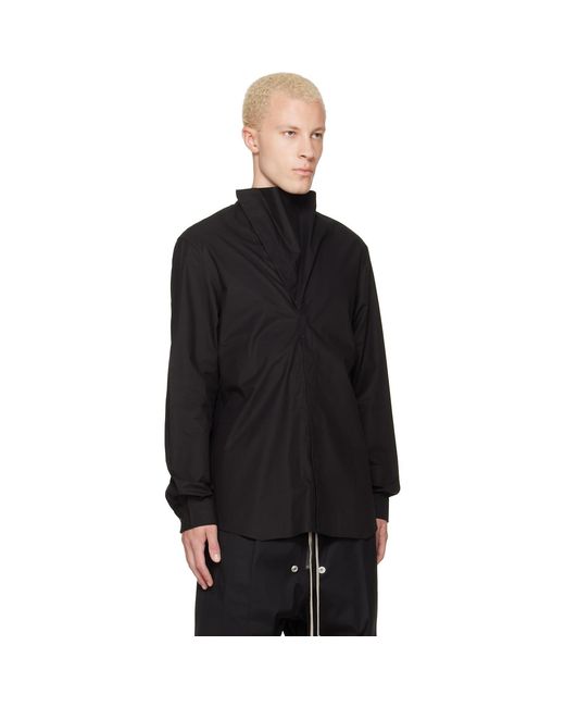 Rick Owens Black Tower Island Shirt for men