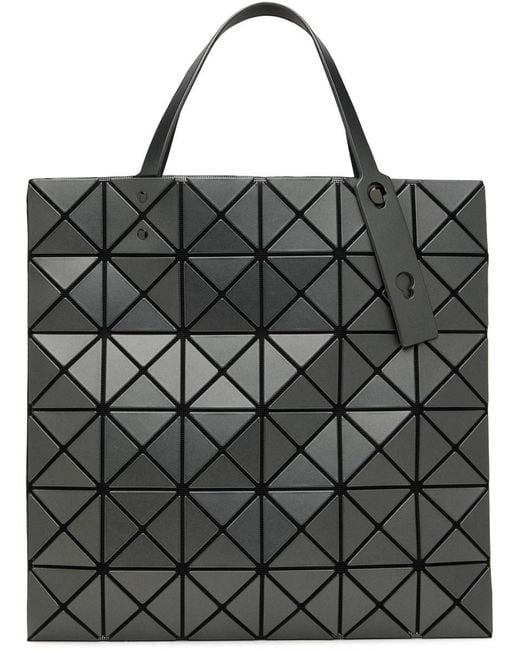 Bao Bao Issey Miyake Black Gunmetal Lucent Metallic Tote