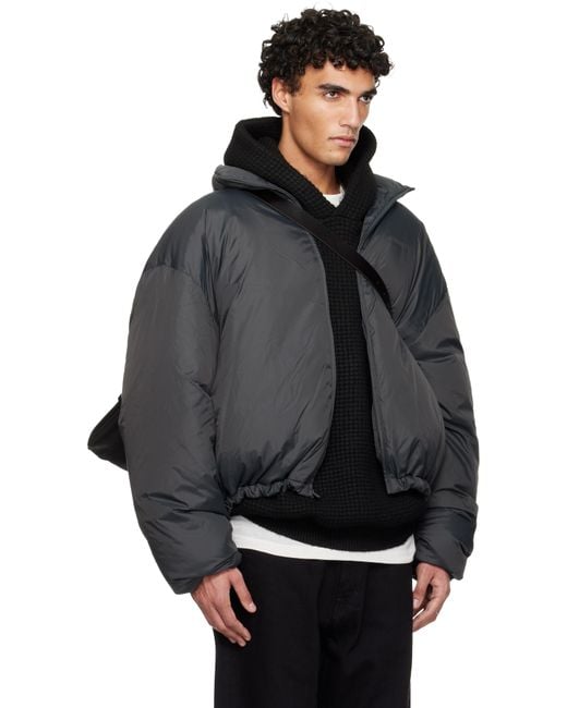 Fear Of God Black Holiday Ripstop Nylon Puffer Down Jacket for men