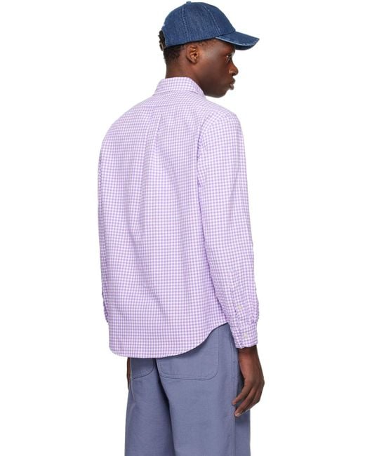 Chemise mauve à motif guinguan Polo Ralph Lauren pour homme en coloris Purple